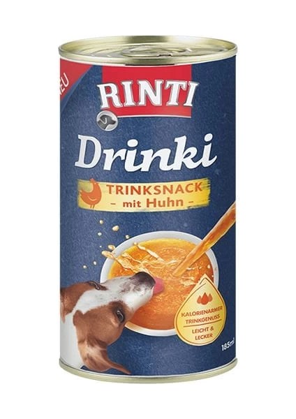 Rinti Drinki Sağlıklı ve Doğal Taze Tavuklu Besleyici Köpek Çorbası 185 ml
