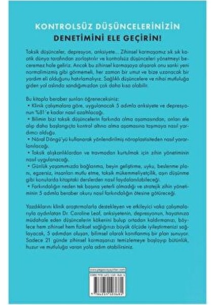 Zihinsel Karmaşayı Temizlemek - Caroline Leaf fiyatları