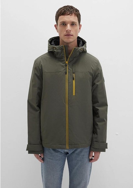 Kapüşonlu Yeşil Ceket 0110606-88487 modelleri