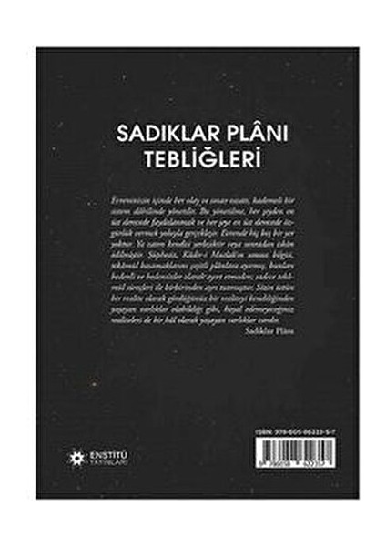 Sadıklar Planı Tebliğleri fiyatları
