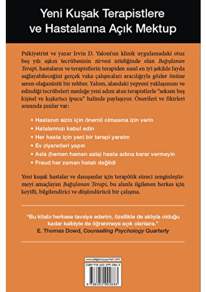 Bağışlanan Terapi - Irvin D. Yalom fiyatları