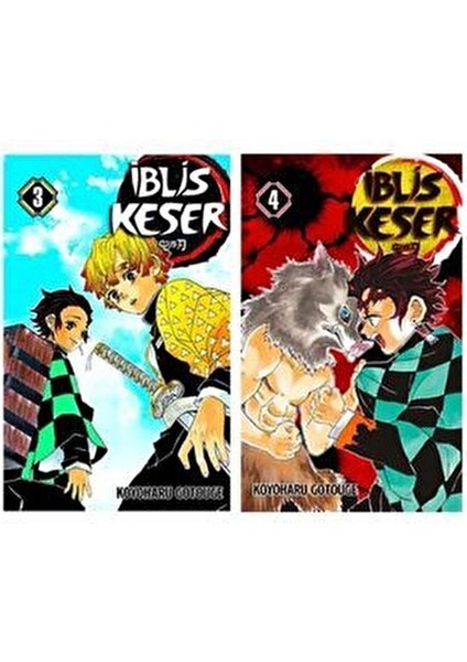 İblis Keser Manga Seti Koyoharu Gotouge 800 Sayfa Ciltsiz Yayın fiyatları