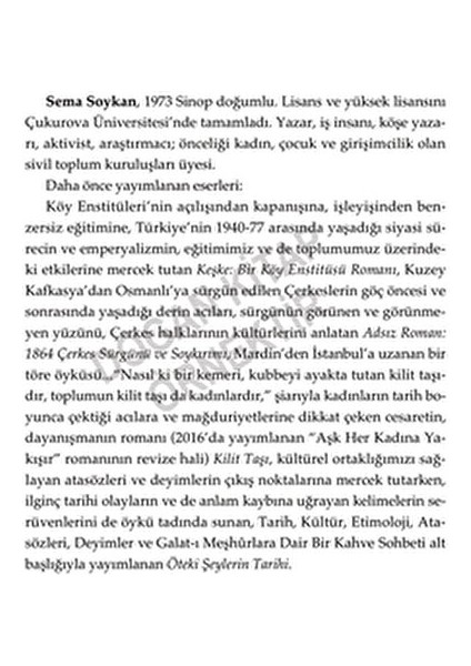 Belki-Bir Kıbrıs Romanı modelleri