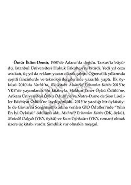 Muhtelif Evhamlar Kitabı - Ömür İklim Demir fiyatları