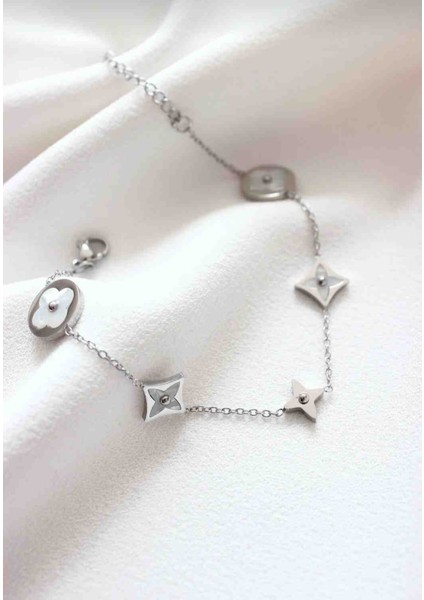 Silver Lotus Mini Model Çelik Bileklik fiyatları