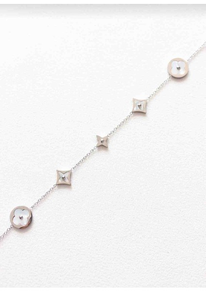 Silver Lotus Mini Model Çelik Bileklik fırsatları