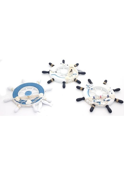 Ahşap Marin Duvara Asmalı Dümen ALK2464 ( Lisinya )