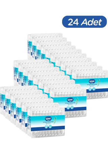 Wee Baby 60'lı Emniyetli Kulak Çubuğu (60X24 1440 Adet)