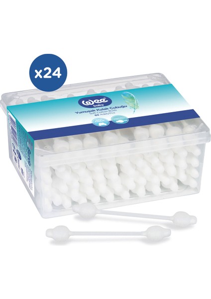 Wee Baby 60'lı Emniyetli Kulak Çubuğu (60X24 1440 Adet) modelleri