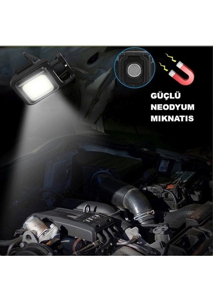 LED Işıklı Flash Özellikli 4 Modlu Anahtarlık El Feneri ( Lisinya ) fırsatları