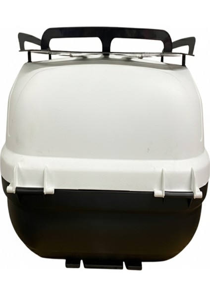 WG50 Basic Metal Bagajlı Çanta (Beyaz) + Karbon Dizlik Hediyeli