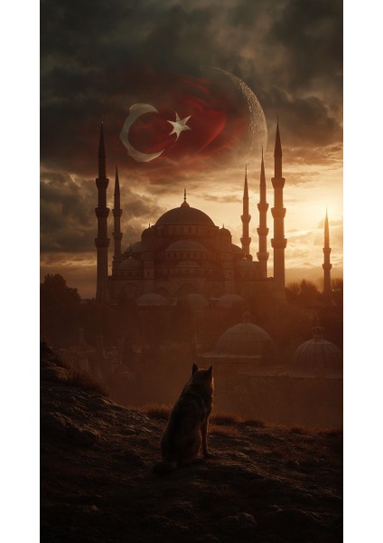 Ezan Dinmez Bayrak Inmez V1 Ev Duvar Salon Güzellik Salonu Ofis Dükkan Dekarasyon Kanvas Tablo fiyatları