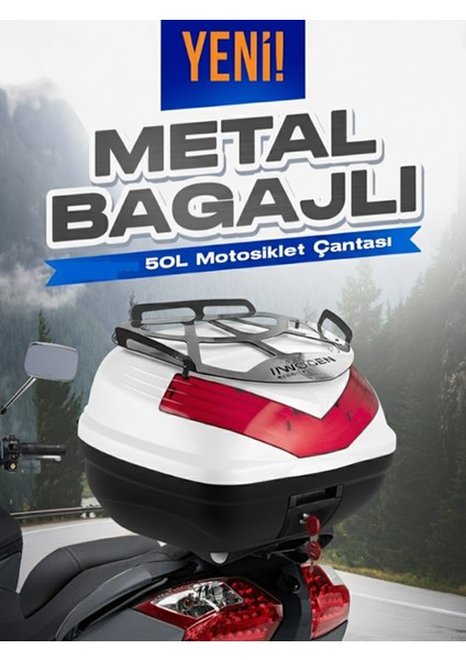 WG50 Basic Metal Bagajlı Çanta (Beyaz)
