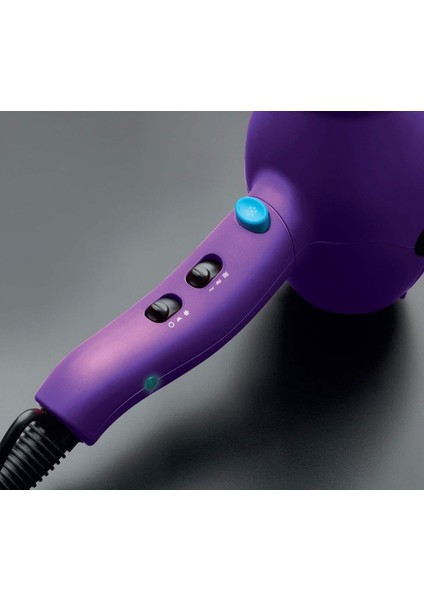Güçlü 2200W Profesyonel Saç Kurutma Makinesi, Bakım Özellikli, Mor Renk