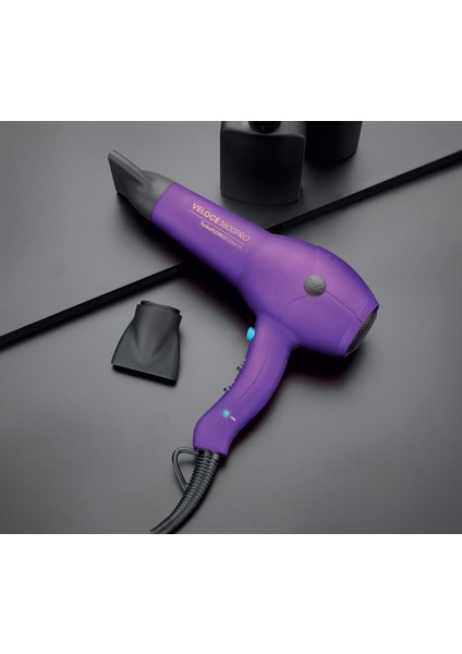 Güçlü 2200W Profesyonel Saç Kurutma Makinesi, Bakım Özellikli, Mor Renk