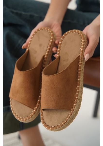 Grey Süet Taba Kadın Terlik fiyatları