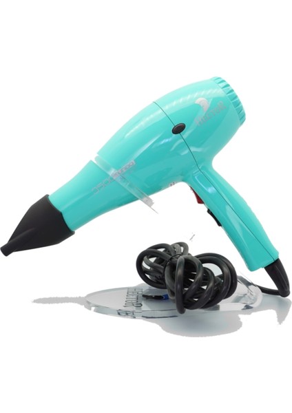 Yüksek Performanslı 3500 Turbo Fön Makinesi, 2400 Watt, Yeşil Renk