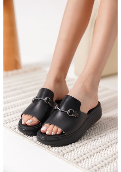 Nelly Siyah Hakiki Deri Terlik fiyatları