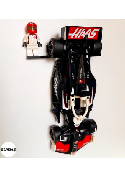Speed Champions Formula 1 Yapım Oyuncakları - Model Araba & Minifigür Uyumlu Duvar Sergi Standı