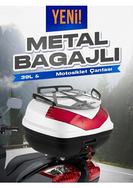WG39 Basic Metal Bagajlı Çanta (Beyaz)
