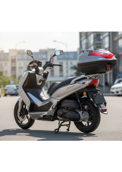 WG50 Sırt Dayamalı Premium Metal Bagajlı Çanta (Nardo Gri) + Karbon Dizlik Hediyeli indirimleri