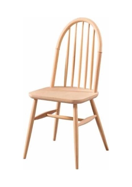 Ahşap Ada Sandalye Ham Ahşap