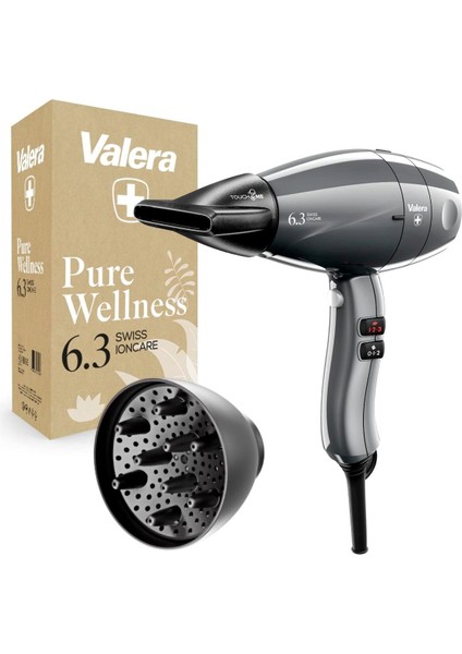 Kıvırcık Saçlar Için Difüzörlü Profesyonel ve Sessiz Saç Kurutma Makinesi, Gri