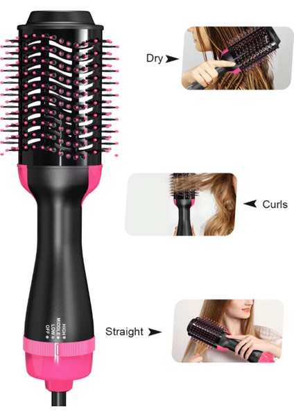 1200W Profesyonel Saç Kurutma ve Düzleştirici Seti, Çok Fonksiyonlu, Taraklı, Güçlü ve Şık