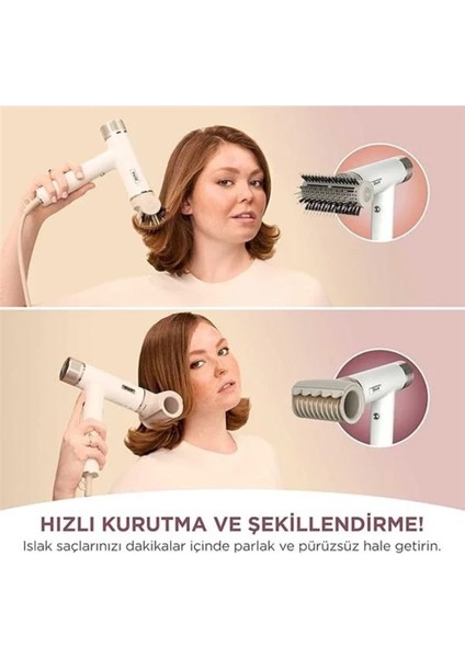 Hızlı ve Çok Fonksiyonlu Hava Saç Kurutma ve Şekillendirme Seti, Seyahat Çantasıyla fiyatları