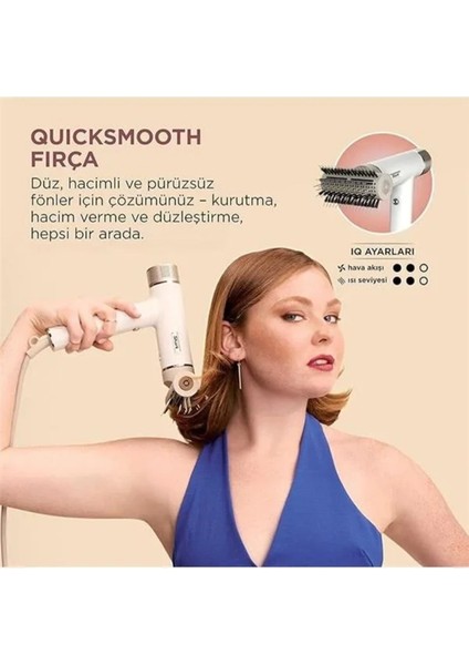 Hızlı ve Çok Fonksiyonlu Hava Saç Kurutma ve Şekillendirme Seti, Seyahat Çantasıyla