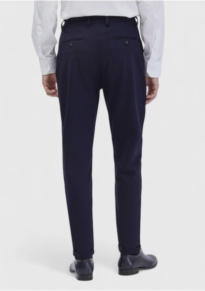 Lacivert Düz Örme Regular Fit Casual Pantolon indirimleri