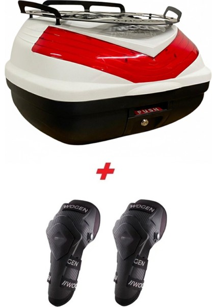 WG39 Sırt Dayamalı Premium Metal Bagajlı Çanta (Beyaz) + Karbon Dizlik Hediyeli fiyatları