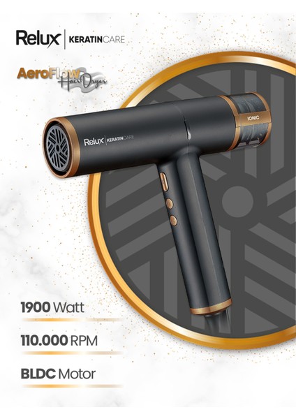 1900W Güçlü ve Sessiz Saç Kurutma Makinesi, Hızlı Kurutma ve Şık Siyah Tasarım indirimleri