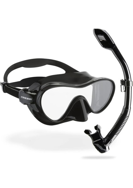 F1 Black + Dry Maske Şnorkel Seti Clear-Lıght Blue fırsatları