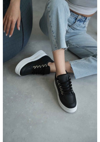 Alice Siyah Kadın Gizli Topuklu Sneaker indirimleri