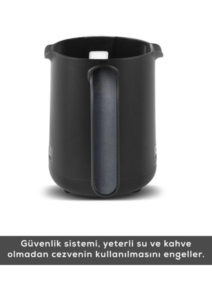 Hatır Közde Türk Kahvesi ve Türk Kahve Makinesi Shiny Black 5 Fincan Kapasiteli Bol Köpüklü indirimleri