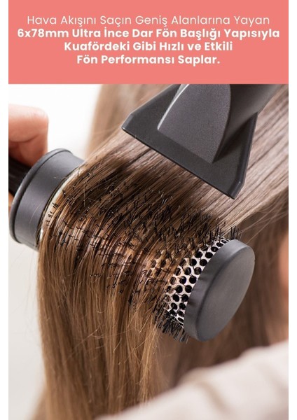 Siyah Profesyonel Turbo Ultra Ince Saç Kurutma Fön Makinesi ve Difüzör Başlık fırsatları