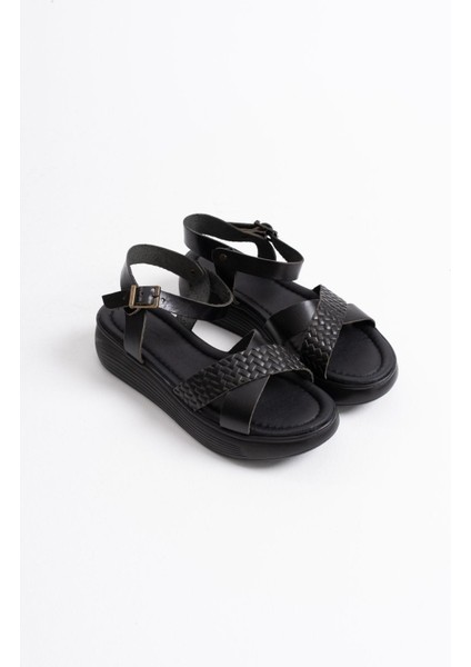 Orwell Siyah Hakiki Deri Sandalet fiyatları