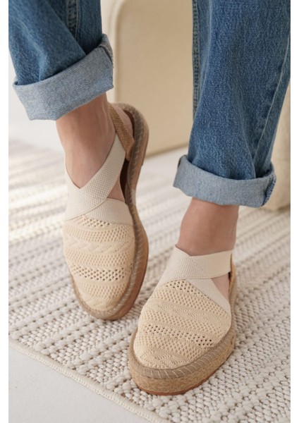 Rosa Kadın Bej Espadril Ayakkabı modelleri