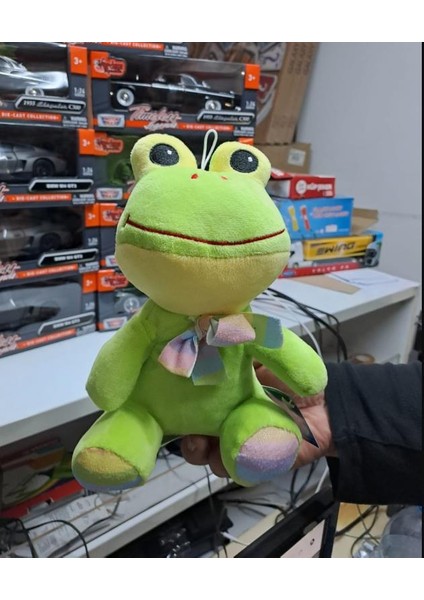 Oyuncak Peluş Sevimli Uyku Arkadaşı Kurbağa 20 cm modelleri