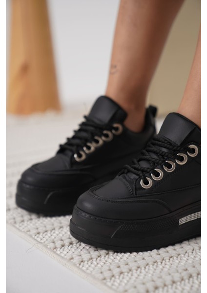 Alice Kadın Siyah Tabanlı Siyah Gizli Topuklu Sneaker modelleri