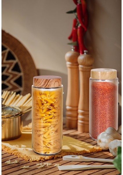 12’li Büyük Cam Kavanoz Seti – 1350 Ml, Çay, Şeker, Pirinç, Baharat ve Erzak Saklama fırsatları