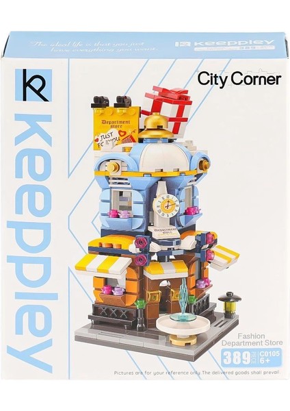 KP0105 Keeppley City Corner Department Store Blok Seti 389 Parça indirimleri