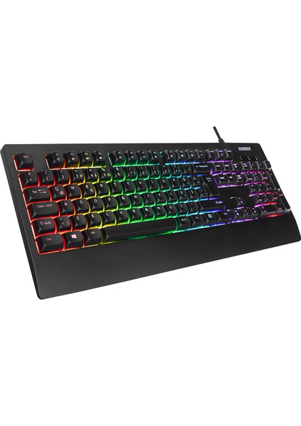 Kb-93 Siyah USB Rainbow Aydınlatmalı Q Membrane