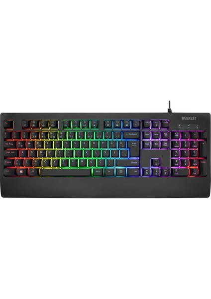 Kb-93 Siyah USB Rainbow Aydınlatmalı Q Membrane fiyatları