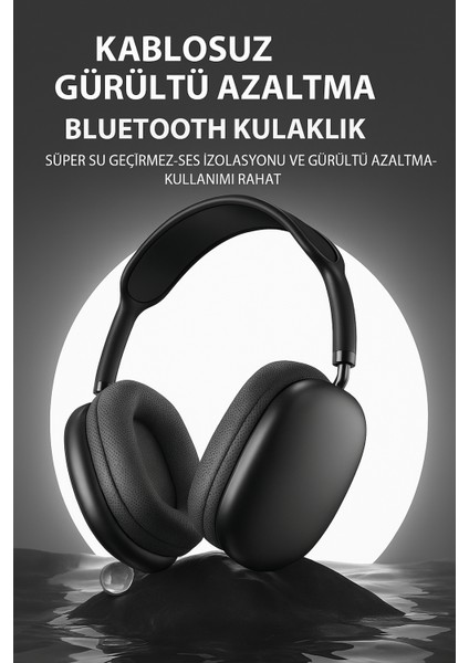 Kablosuz Bluetooth Kulaklık Yüksek Ses Kalitesi Mikrofonlu Stereo Kulaklık Ios Android Uyumlu indirimleri