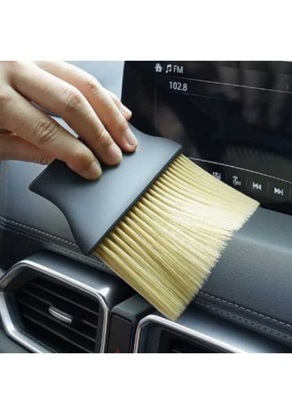 Yumuşak Kıllı ve Ergonomik Saplı Araç Içi Detaylı Toz Temizleme Fırçası (5131)