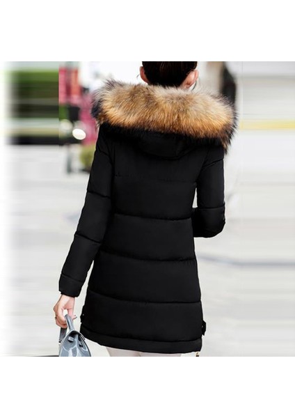 Kışlık Kürk Yaka Şişme Kadın Mont fırsatları