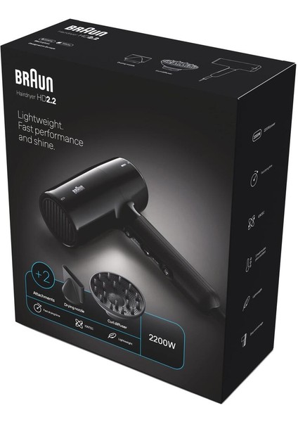 Iontec Difüzörlü Saç Kurutma Makinesi, 2 Başlıklı, 2200W, Siyah fiyatları