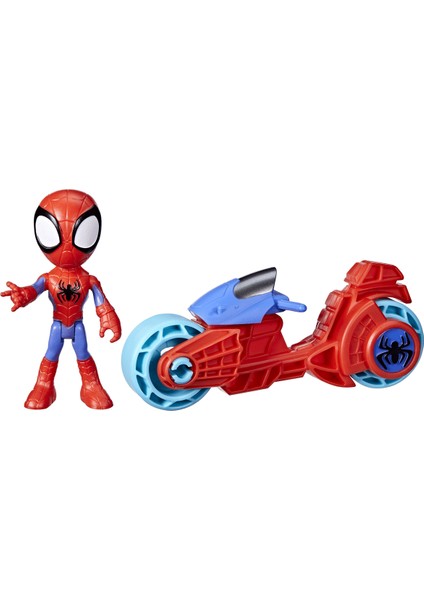 F6777 Spidey ve Inanılmaz Arkadaşları - Motorsiklet ve Figür +3 Yaş fırsatları